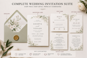 wedding invitation set